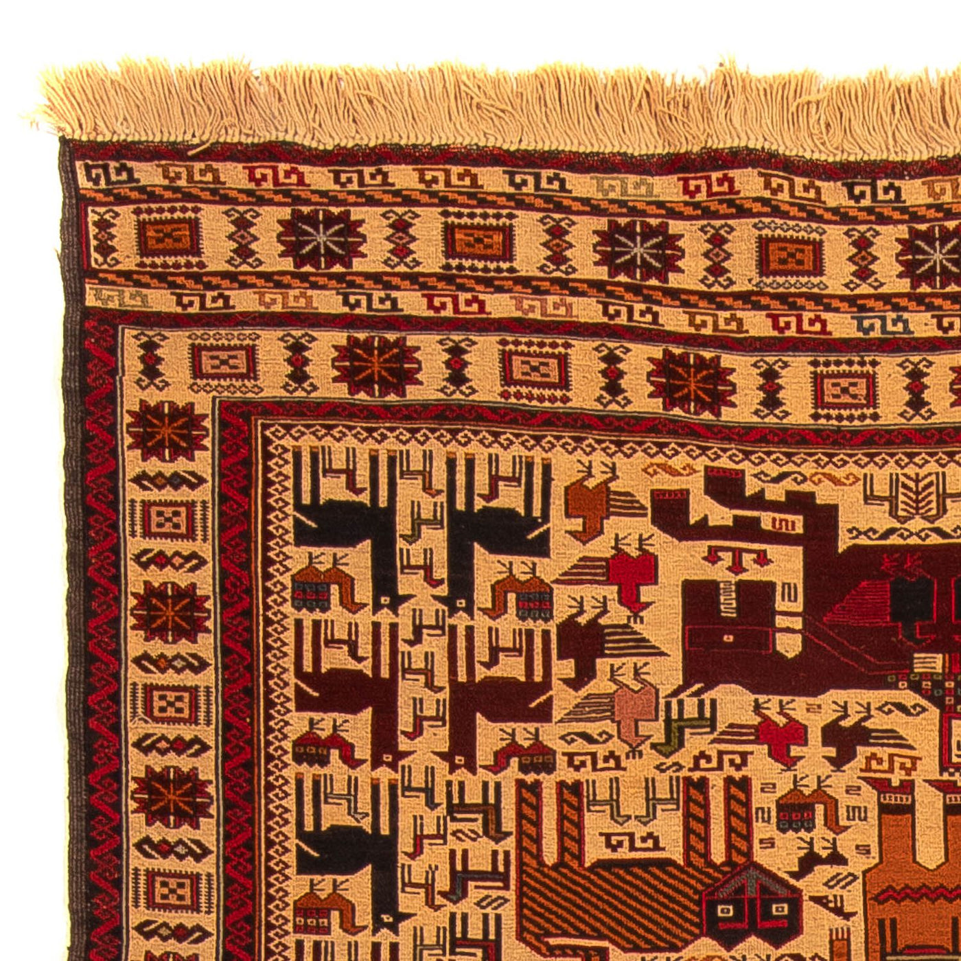 Kelim Afghan Tæppe 197x129cm