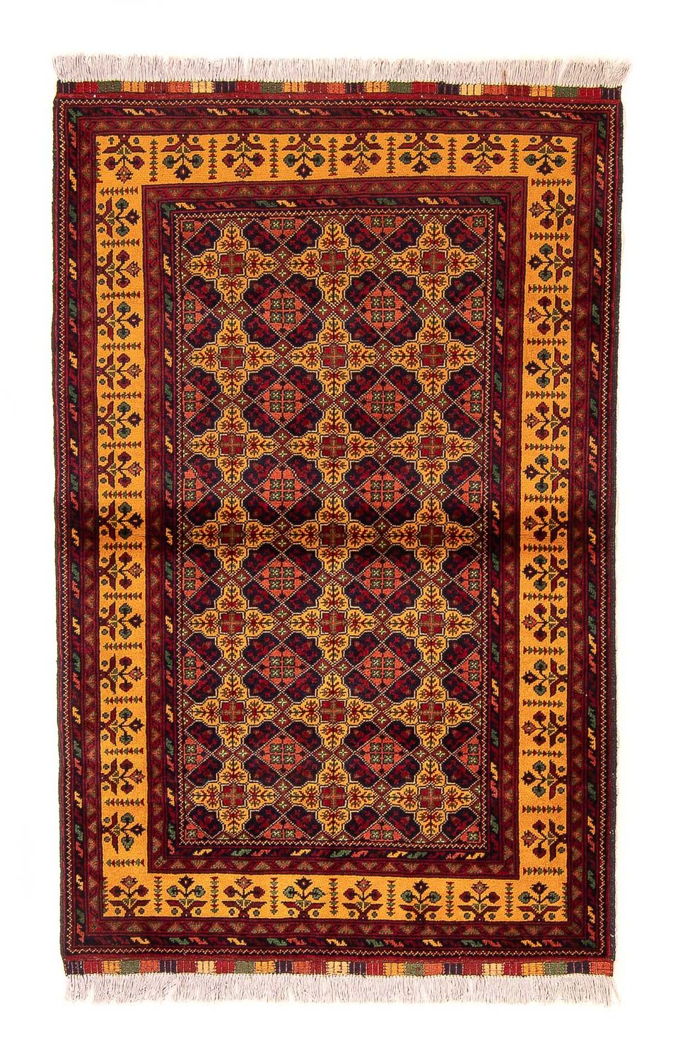Løber Afghansk tæppe - Bukhara - 208 x 90 cm - flerfarvet