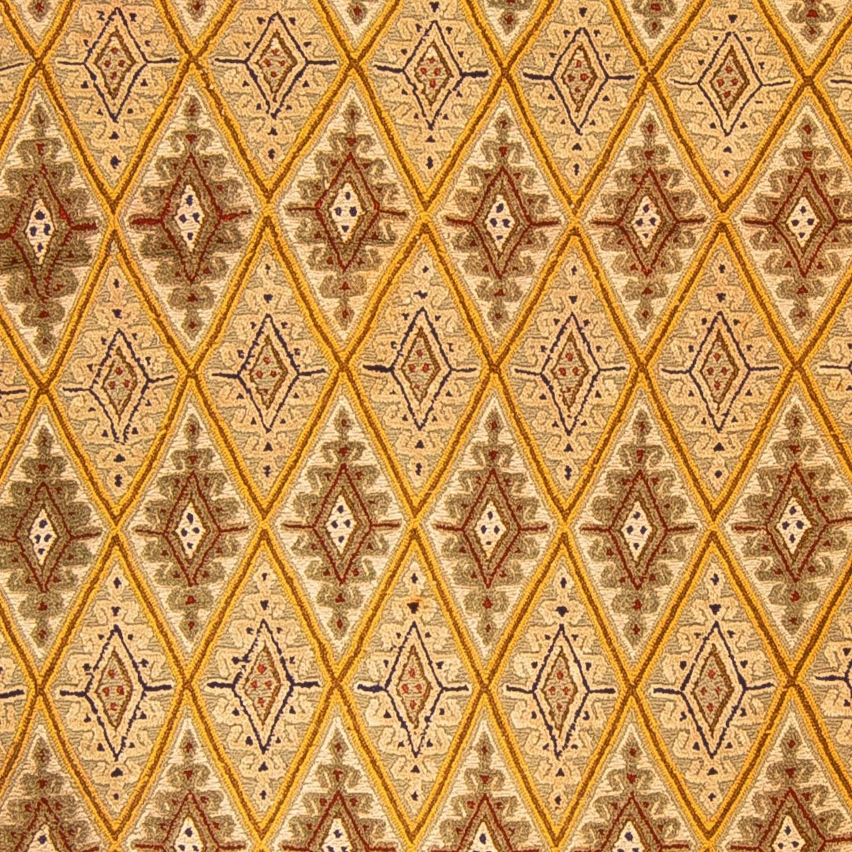 Kelim-tæppe - orientalsk - 190 x 148 cm - lys brun