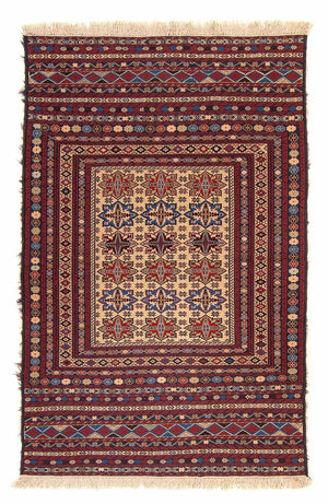 Kelim-tæppe - orientalsk - 192 x 122 cm - flerfarvet