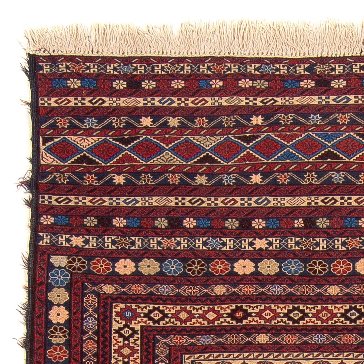 Kelim-tæppe - orientalsk - 192 x 122 cm - flerfarvet
