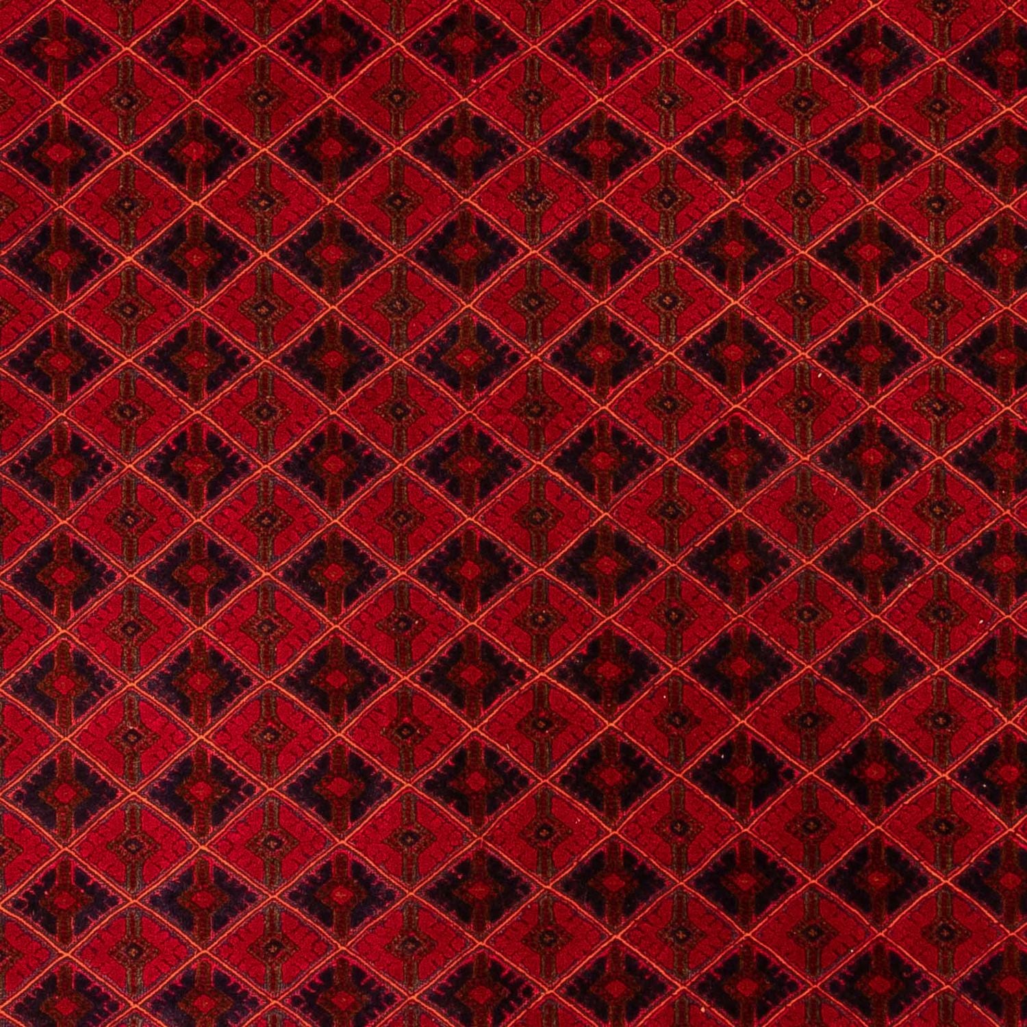 Afghansk tæppe - Bukhara - 283 x 208 cm - mørkerød