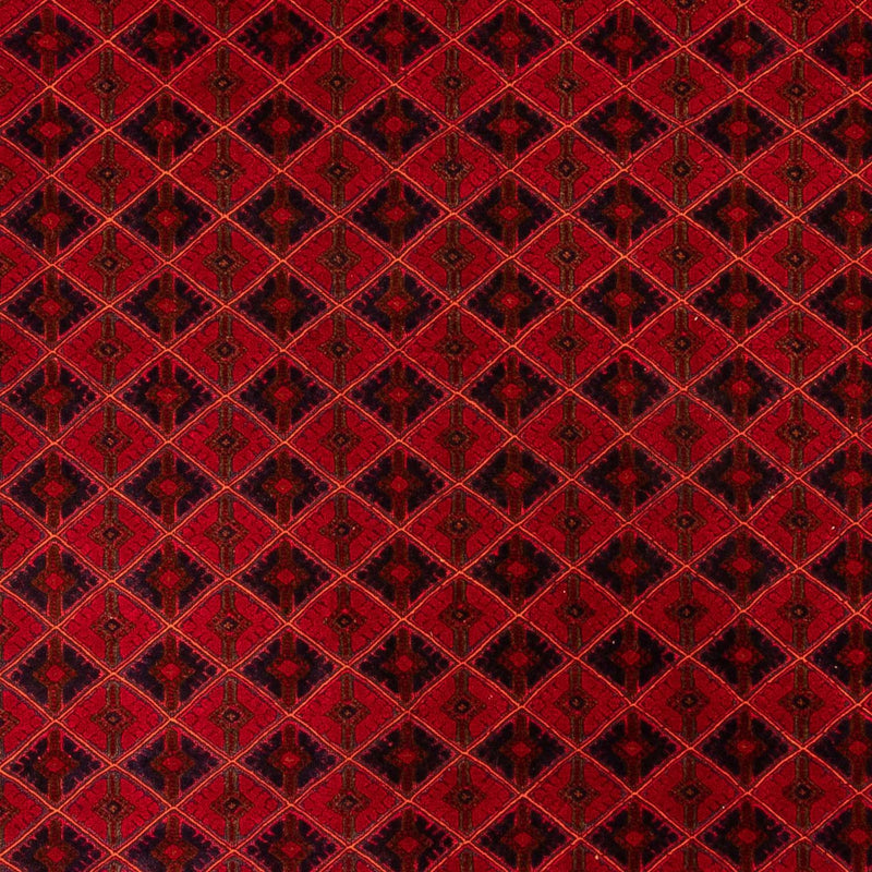 Afghansk tæppe - Bukhara - 283 x 208 cm - mørkerød