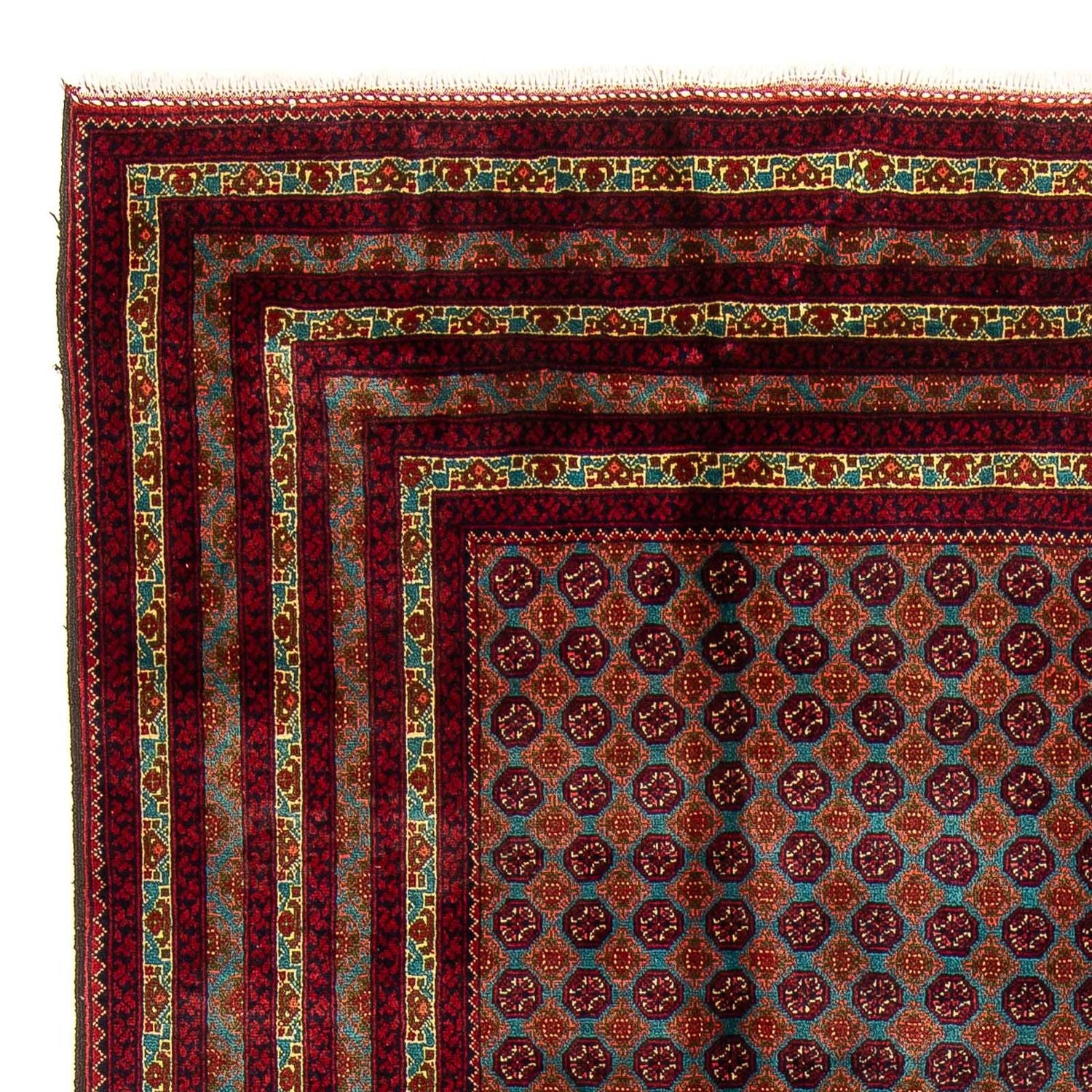 Afghansk tæppe - Bukhara - 288 x 198 cm - flerfarvet
