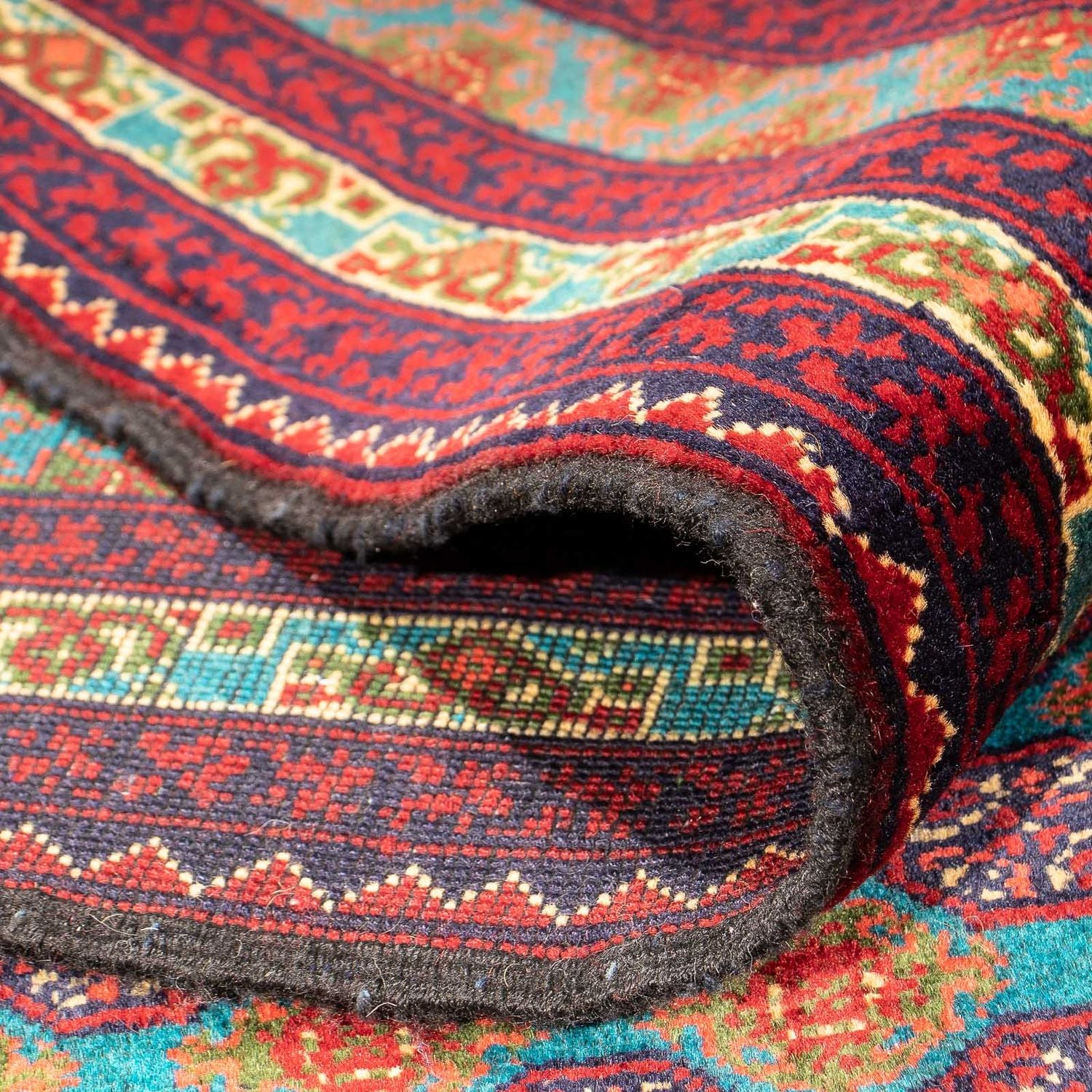 Afghansk tæppe - Bukhara - 288 x 198 cm - flerfarvet