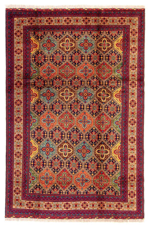 Afghansk tæppe - 299 x 192 cm - flerfarvet