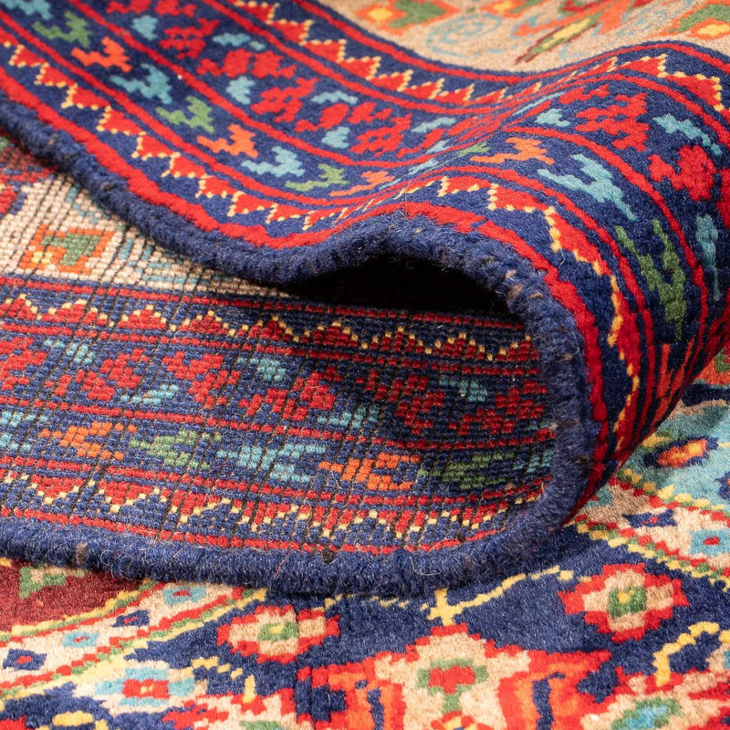 Afghansk tæppe - 299 x 192 cm - flerfarvet