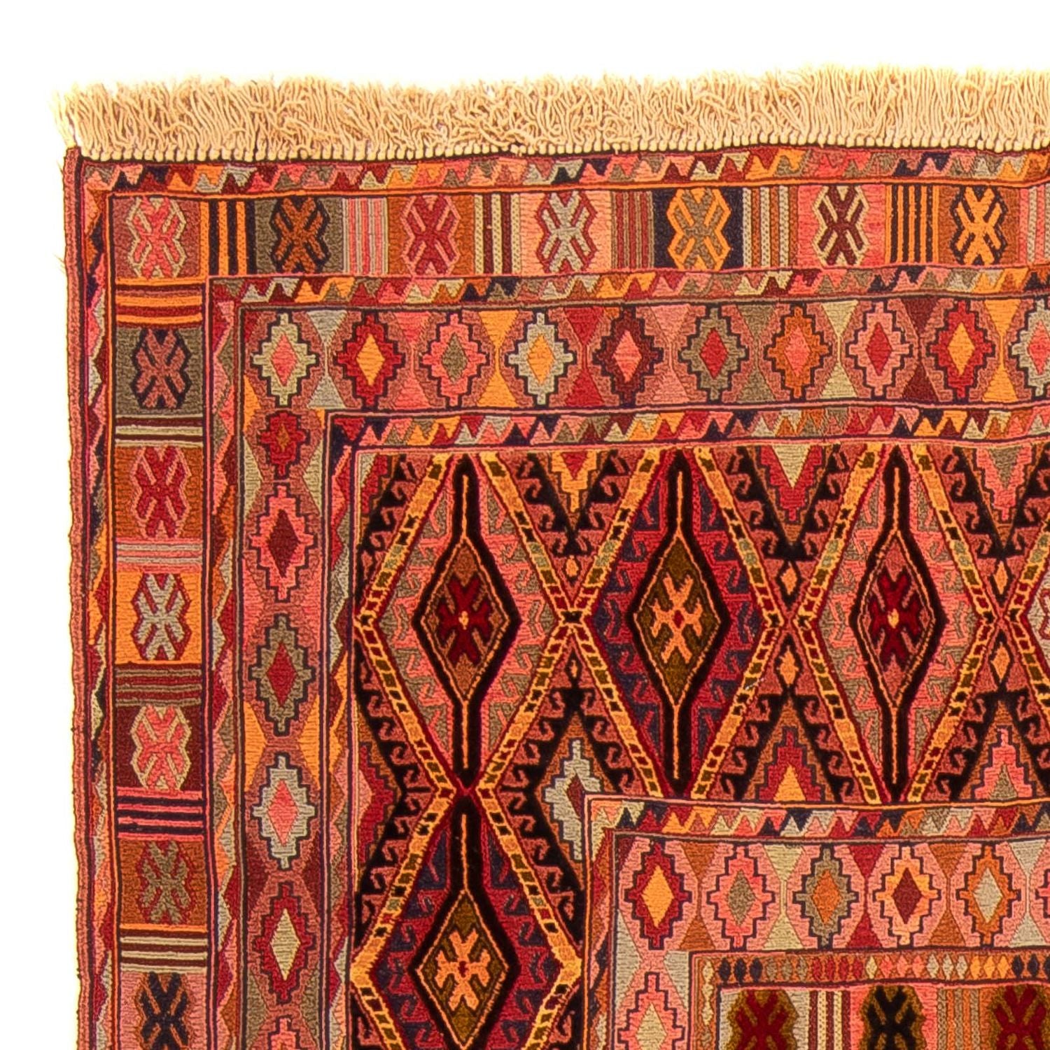 Kelim-tæppe - orientalsk - 175 x 147 cm - flerfarvet