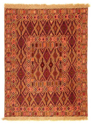 Kelim-tæppe - orientalsk - 180 x 142 cm - flerfarvet