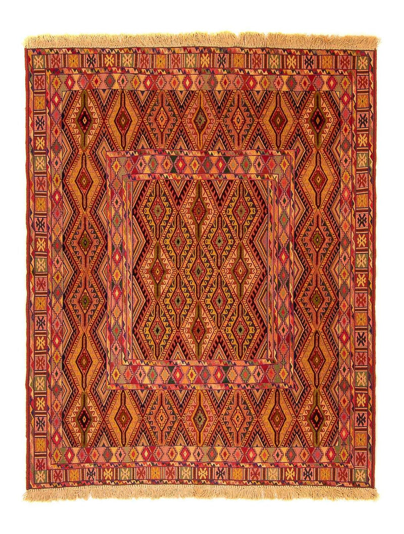Kelim-tæppe - orientalsk - 167 x 142 cm - flerfarvet