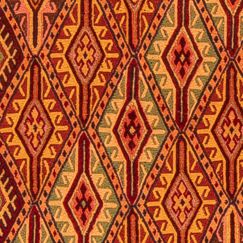 Kelim-tæppe - orientalsk - 174 x 138 cm - flerfarvet