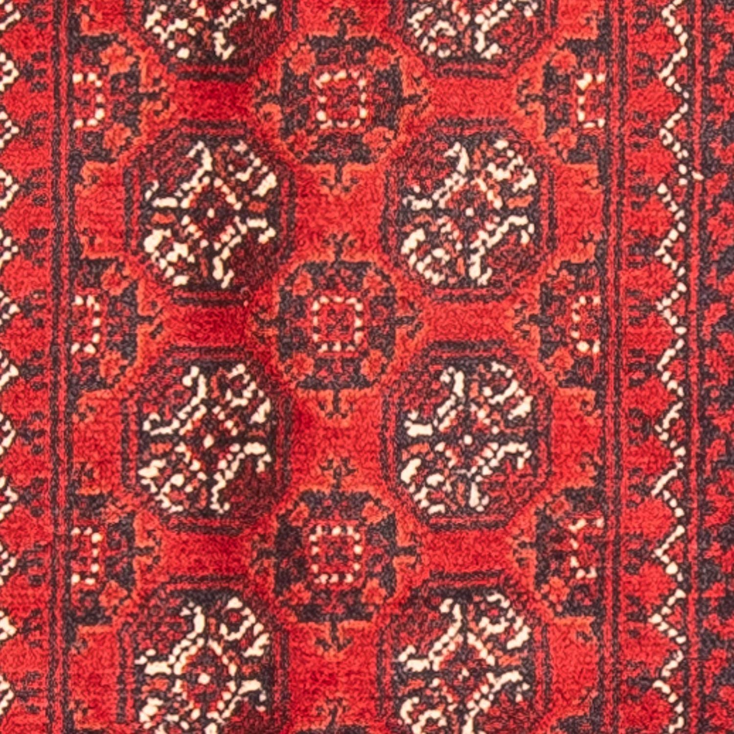 Afghansk tæppe - 100 x 69 cm - mørkerød