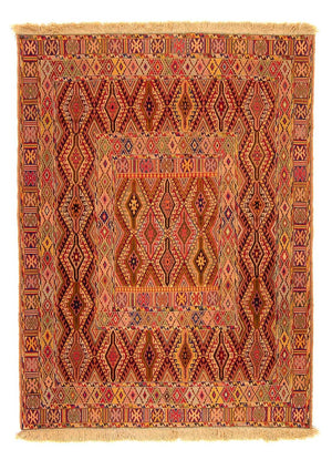 Kelim-tæppe - orientalsk - 168 x 132 cm - flerfarvet