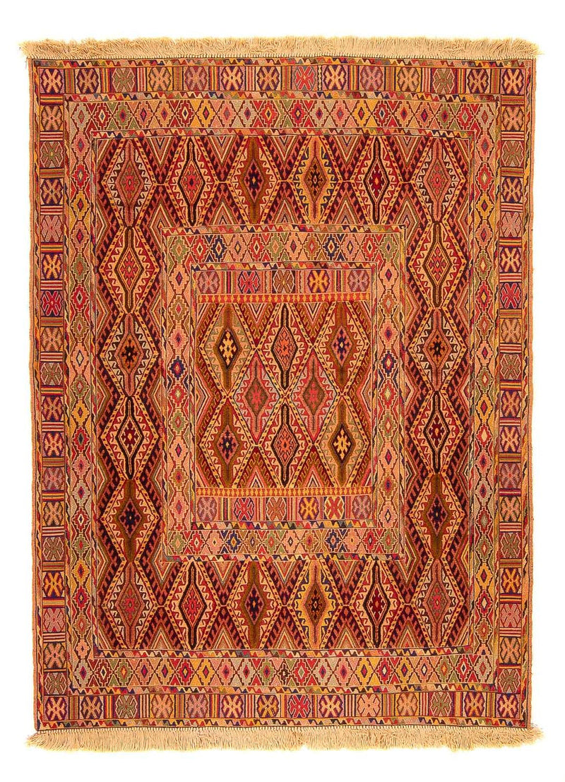 Kelim-tæppe - orientalsk - 168 x 132 cm - flerfarvet