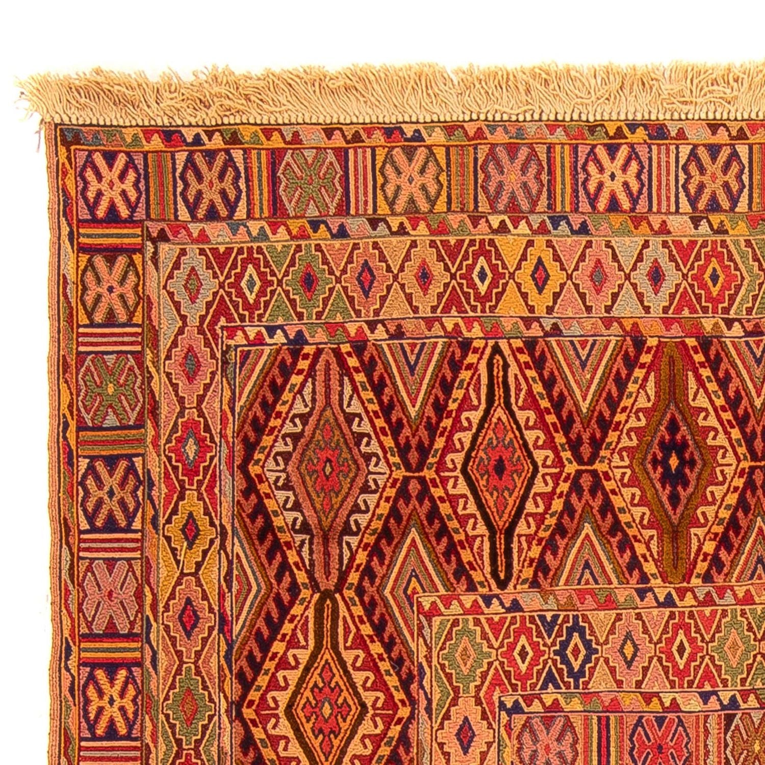 Kelim-tæppe - orientalsk - 168 x 132 cm - flerfarvet