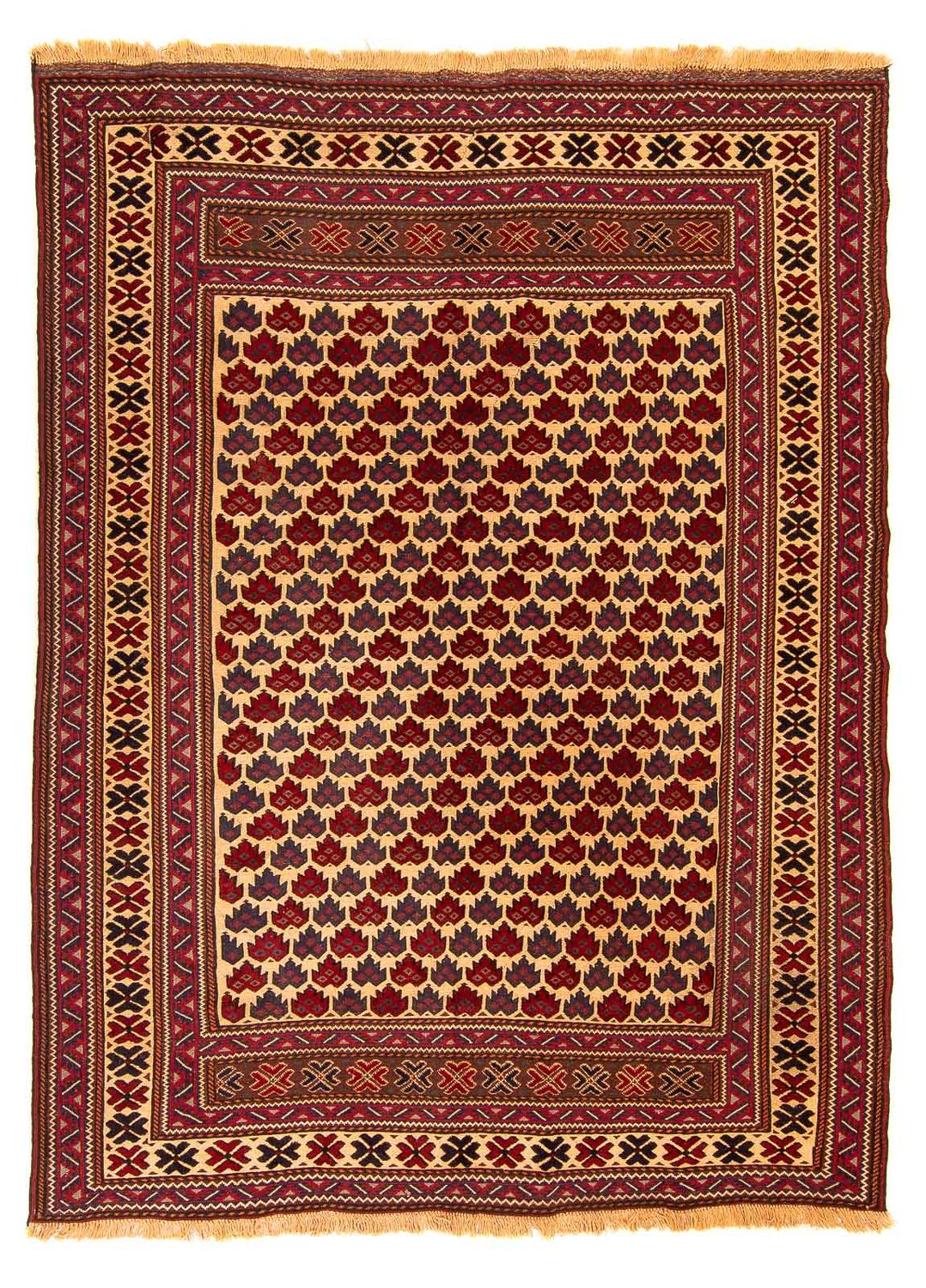 Kelim-tæppe - orientalsk - 268 x 195 cm - flerfarvet