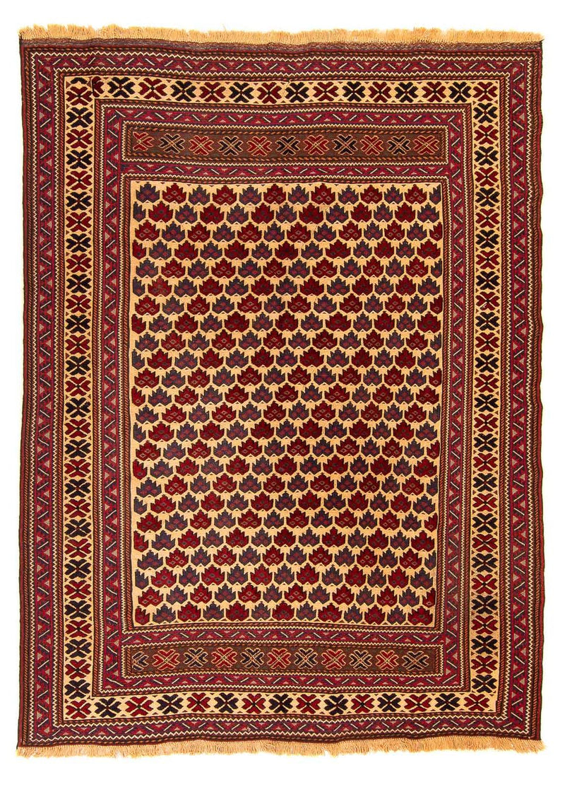 Kelim-tæppe - orientalsk - 268 x 195 cm - flerfarvet