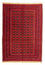 Kelim-tæppe - orientalsk - 202 x 153 cm - mørkerød