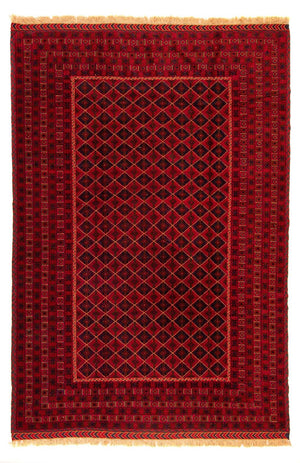 Kelim-tæppe - orientalsk - 289 x 205 cm - mørkerød