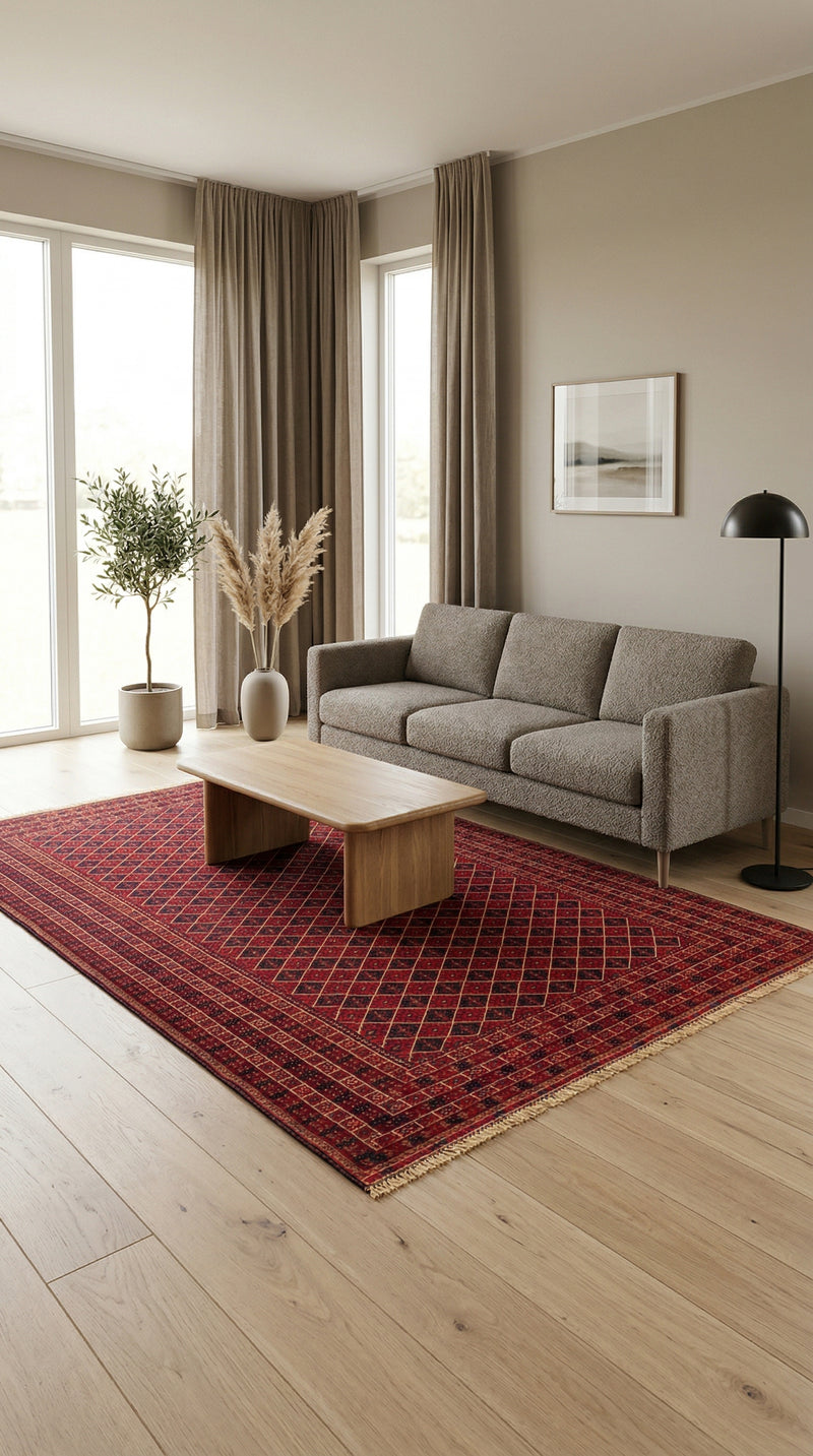 Kelim Afghan Tæppe 296x196cm