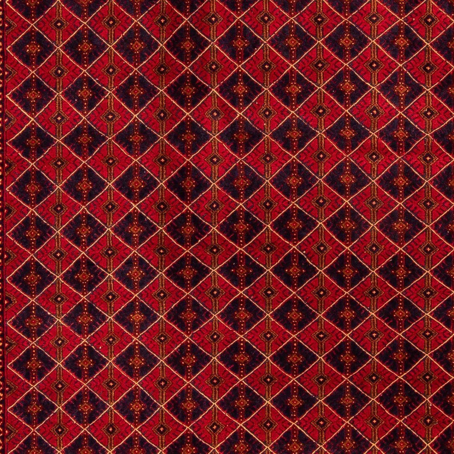 Kelim-tæppe - orientalsk - 296 x 196 cm - mørkerød