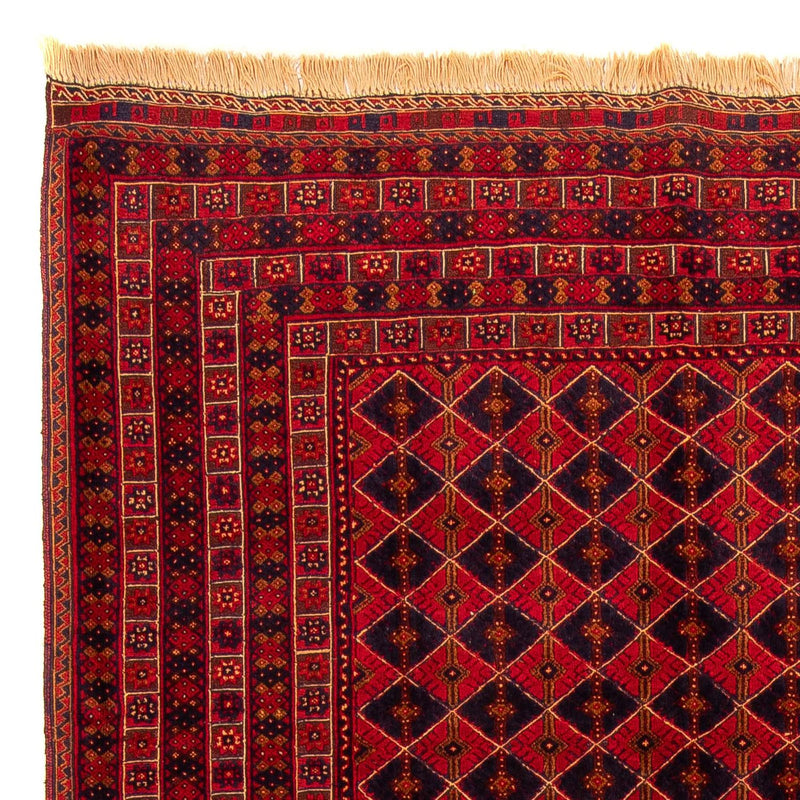 Kelim-tæppe - orientalsk - 296 x 196 cm - mørkerød
