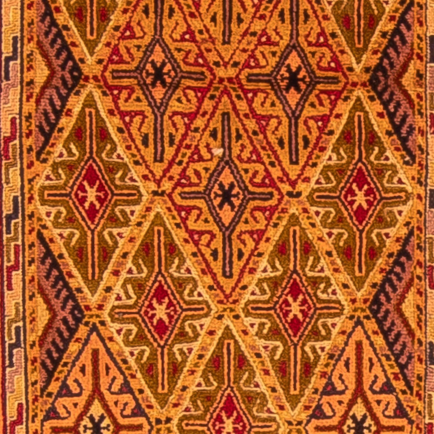 Løber Kelim-tæppe - orientalsk - 194 x 61 cm - brun