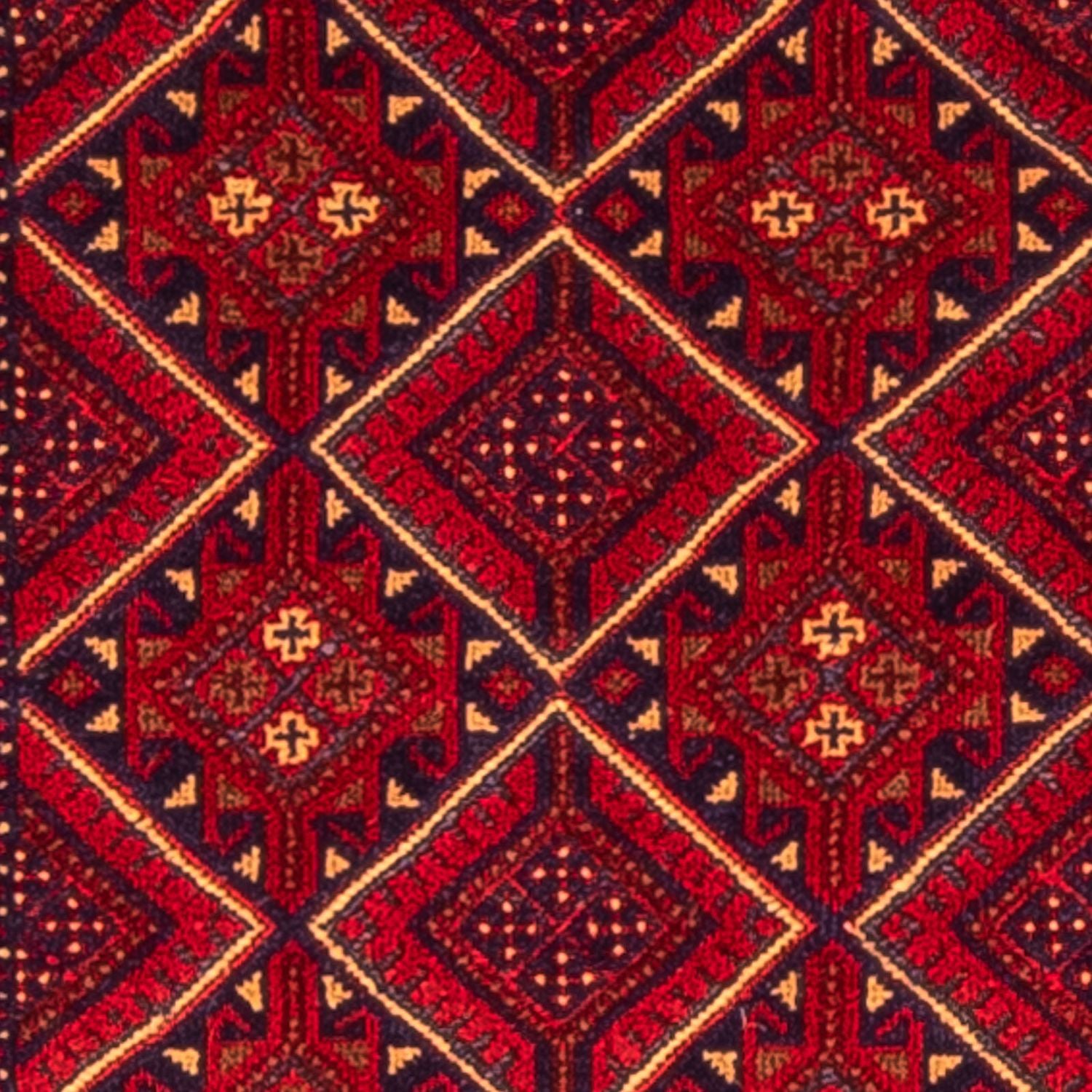 Løber Kelim-tæppe - orientalsk - 279 x 81 cm - mørkerød