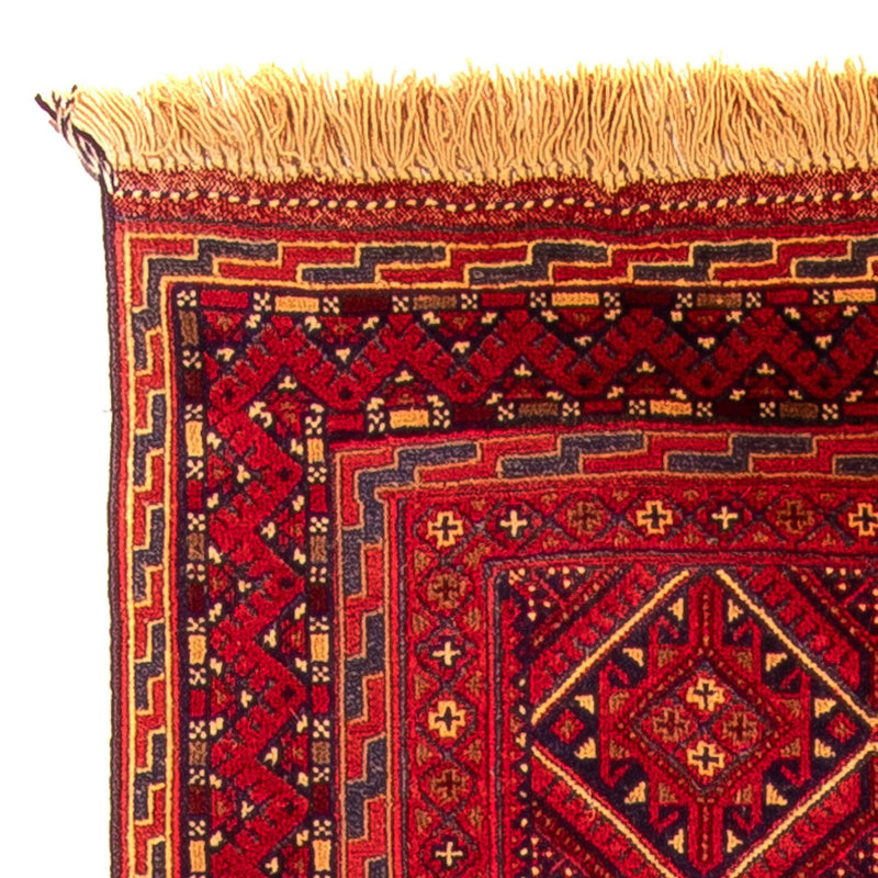 Løber Kelim-tæppe - orientalsk - 279 x 81 cm - mørkerød