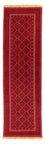 Løber Kelim-tæppe - orientalsk - 280 x 69 cm - mørkerød