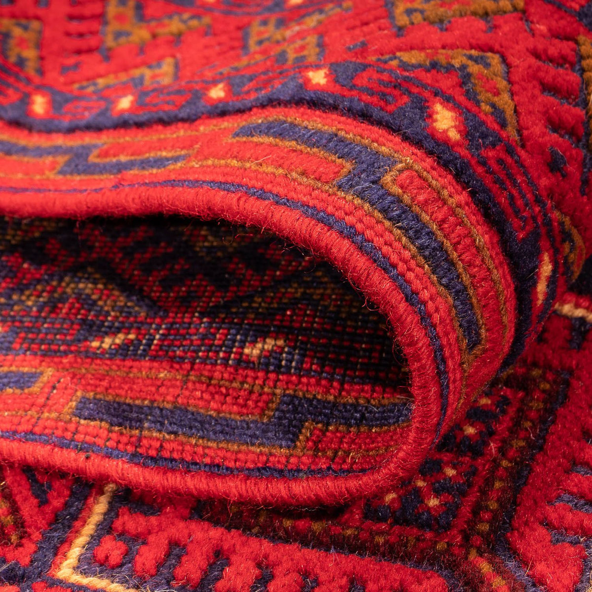 Løber Kelim-tæppe - orientalsk - 280 x 69 cm - mørkerød