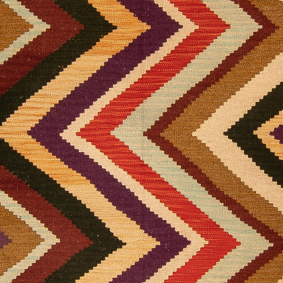 Kelim Carpet - Splash - 203 x 145 cm - flerfarvet