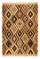 Kelim Carpet - Splash - 193 x 154 cm - flerfarvet