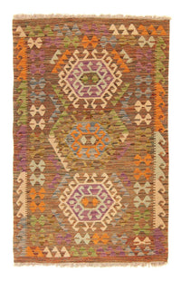Kelim Carpet - Splash - 155 x 98 cm - flerfarvet