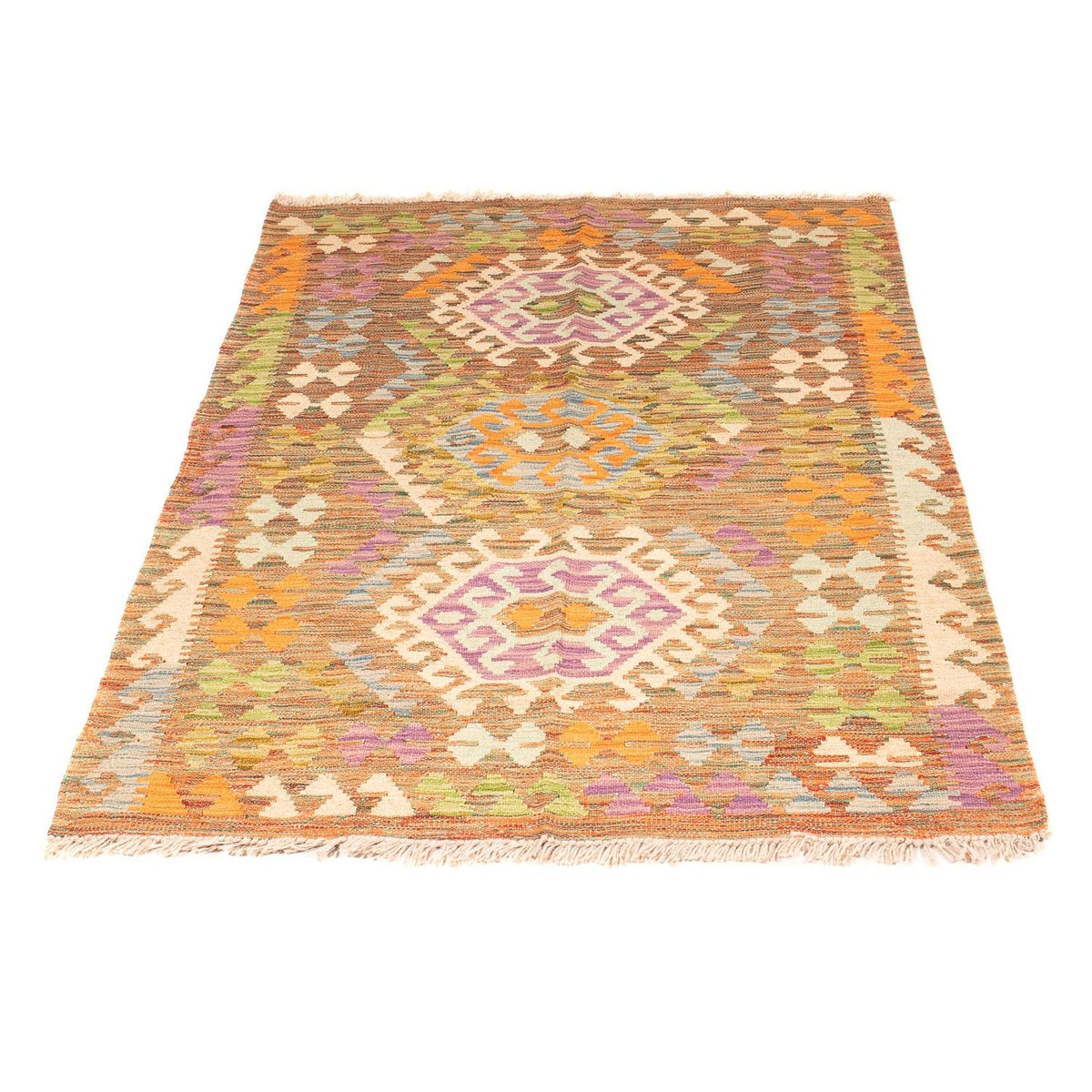 Kelim Carpet - Splash - 155 x 98 cm - flerfarvet