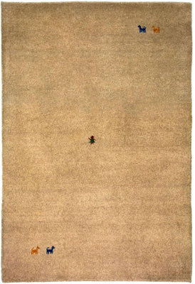 Gabbeh-tæppe - Indus - 200 x 140 cm - brun