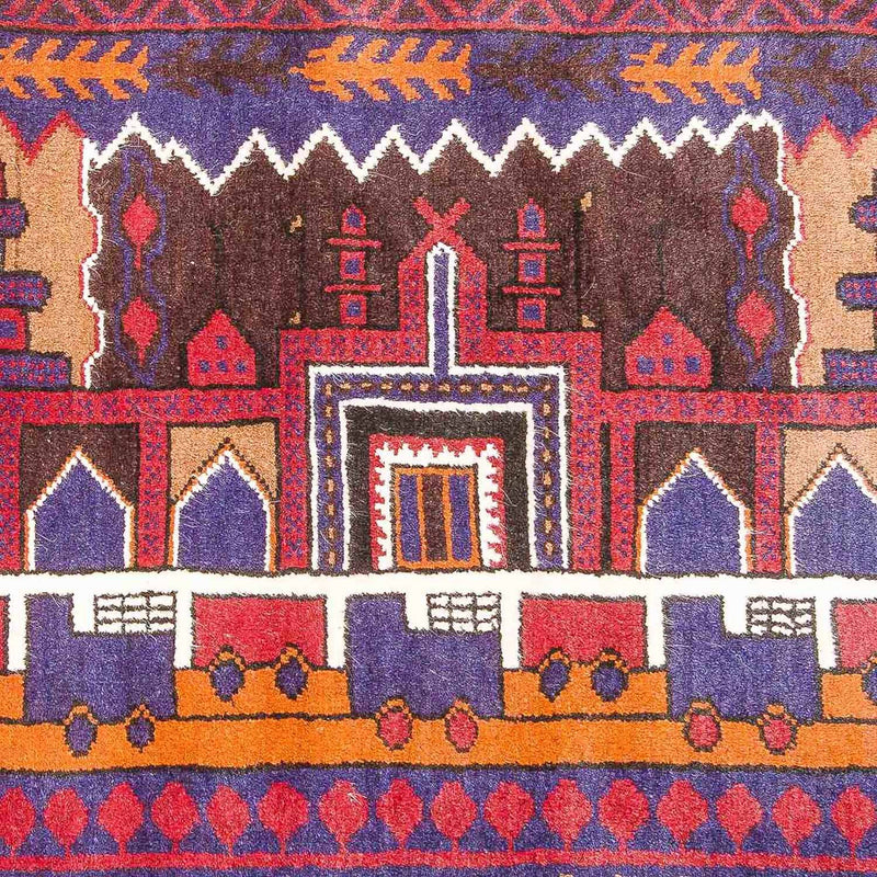Baluch-tæppe - 130 x 83 cm - flerfarvet
