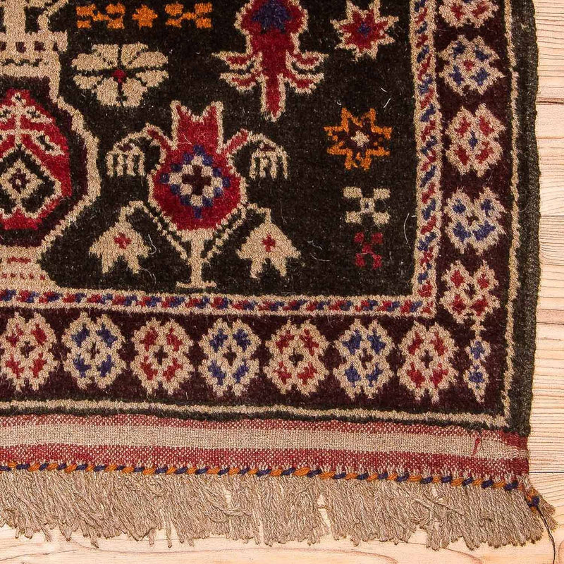 Baluch-tæppe - 133 x 77 cm - brun