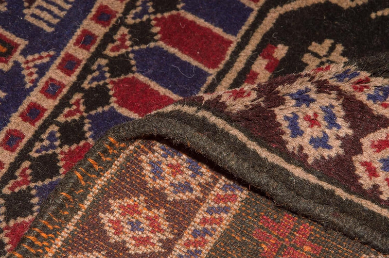Baluch-tæppe - 133 x 77 cm - brun
