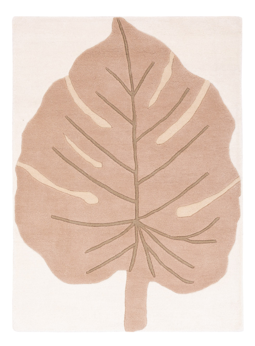 Monstera Leaf Uldtæppe
