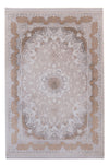 Orientalsk vævet tæppe Liyana - Rektangulær / Beige / 100 x 150 cm Rektangulær