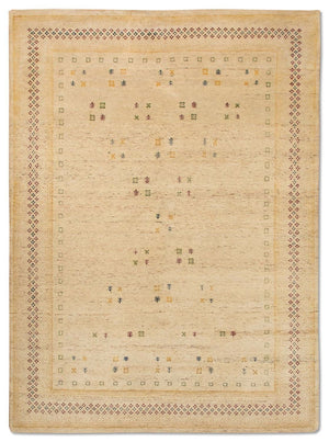 Gabbeh Tæppe - Loribaft Persisk - 250 x 200 cm - beige
