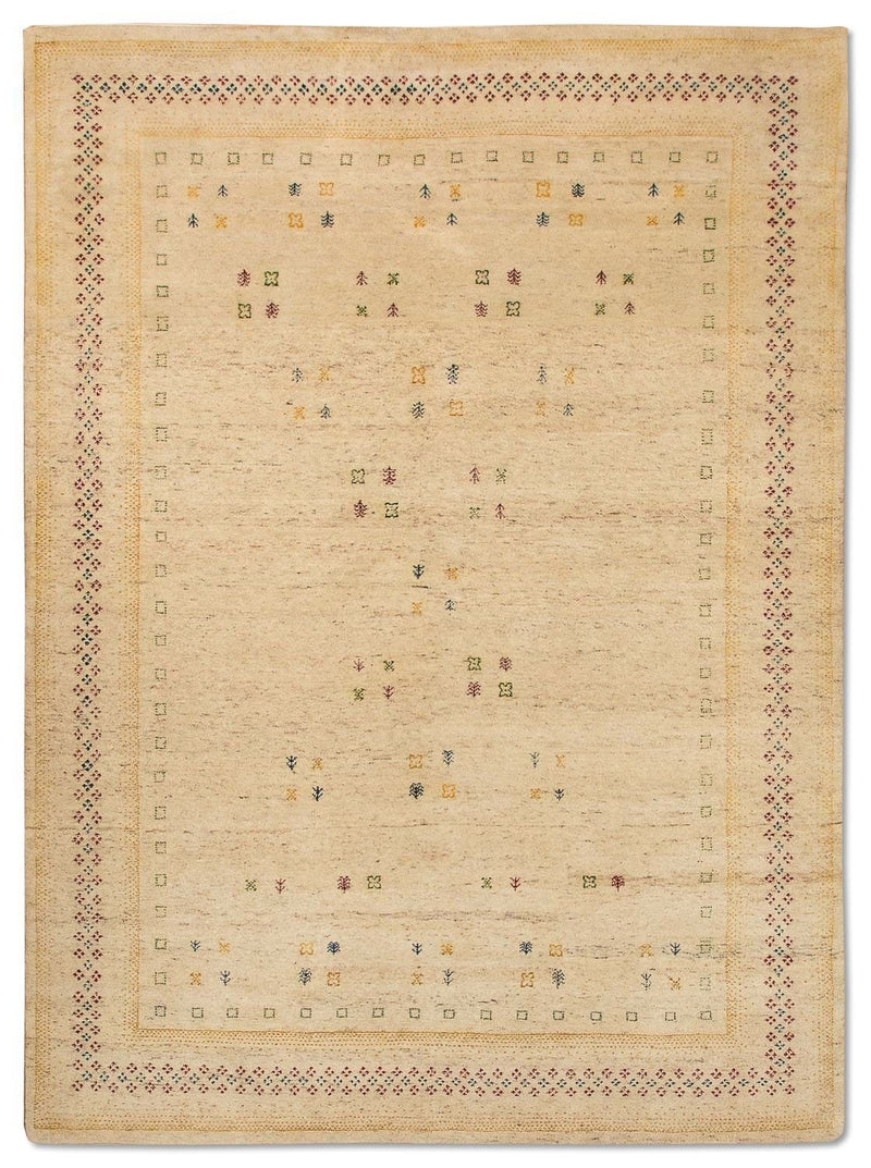 Gabbeh Tæppe - Loribaft Persisk - 250 x 200 cm - beige