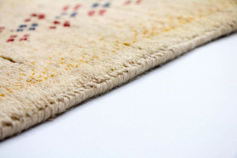 Gabbeh Tæppe - Loribaft Persisk - 250 x 200 cm - beige