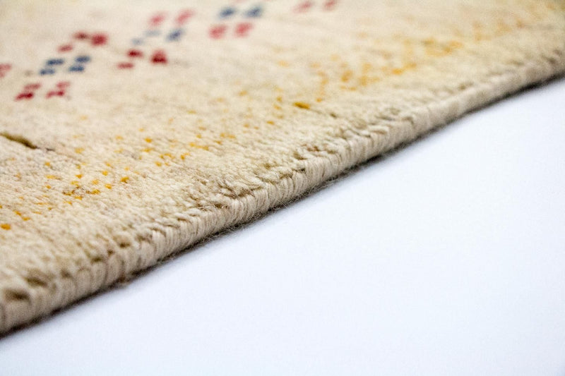 Gabbeh Tæppe - Loribaft Persisk - 400 x 300 cm - beige