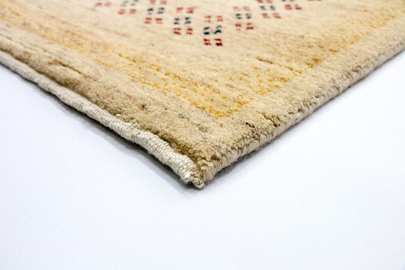 Gabbeh Tæppe - Loribaft Persisk - 400 x 300 cm - beige