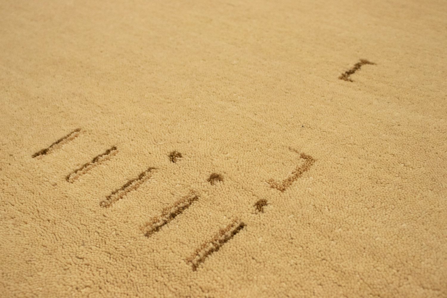 Løber Gabbeh-tæppe - Indus - 400 x 80 cm - beige
