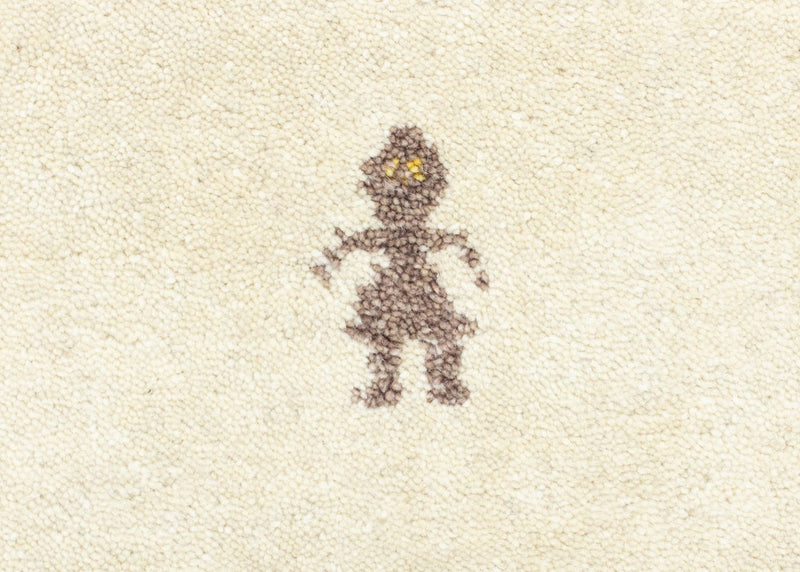 Løber Gabbeh-tæppe - Softy - 200 x 80 cm - beige