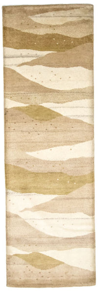 Løber Gabbeh-tæppe - Indus - 240 x 80 cm - beige