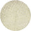 Nepal Tæppe rundt  - 150 x 150 cm - beige